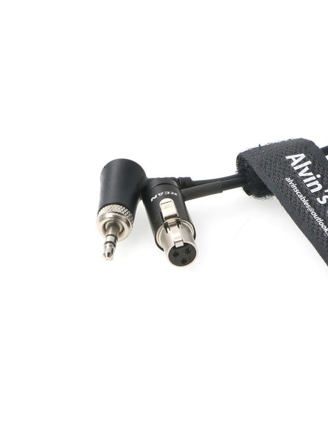 Alvin's Cables Low-Profile Audio- TA3F Mini-XLR 3-Pin Female to Locking-3.5mm-TRS Right Angle for Sennheiser EK 2000| Sony UWP| Sound Devices 633 688 Balanced Output - Image 4