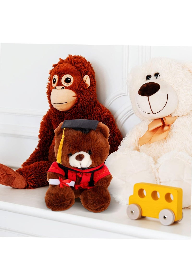 Gonice Doctor Hat Bear Wedding Decorations for Ceremony Congratulations Bear Gift Plush Bear Toys Graduation Plush 28CM  - Image 3