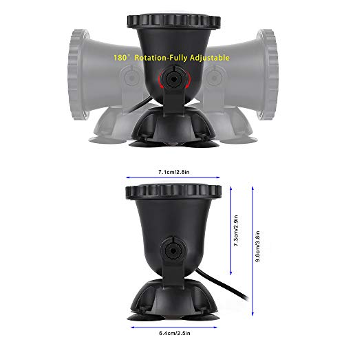 SHOYO Color Changing Spotlights for Pond, Underwater LED Lights for Fountain, IP68 Waterproof RGB Colored Memory Dimmable Submersible Spot Lights for Outdoor Garden Pond Fountain Waterfall, 3 in Set - Image 5