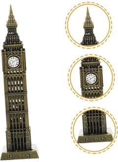 Hediyesahibi Gift Holder Vintage Metal England London Big Ben Clock Tower Antique Bronze 23 cm  - Image 2