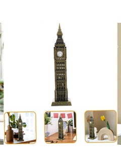 Hediyesahibi Gift Holder Vintage Metal England London Big Ben Clock Tower Antique Bronze 23 cm  - Image 3