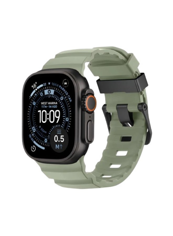 ACLIX Rocky Peak Band Compatible with Apple Watch for Men Women Ultra 3 | 2 | 1, 49mm/45mm/44mm/42mm Rugged Silicone Sport Strap for iWatch Series 11/10/9/8/7/6/5/4/3/2/1, Ultimate Powerful Watch Strap - Image 1