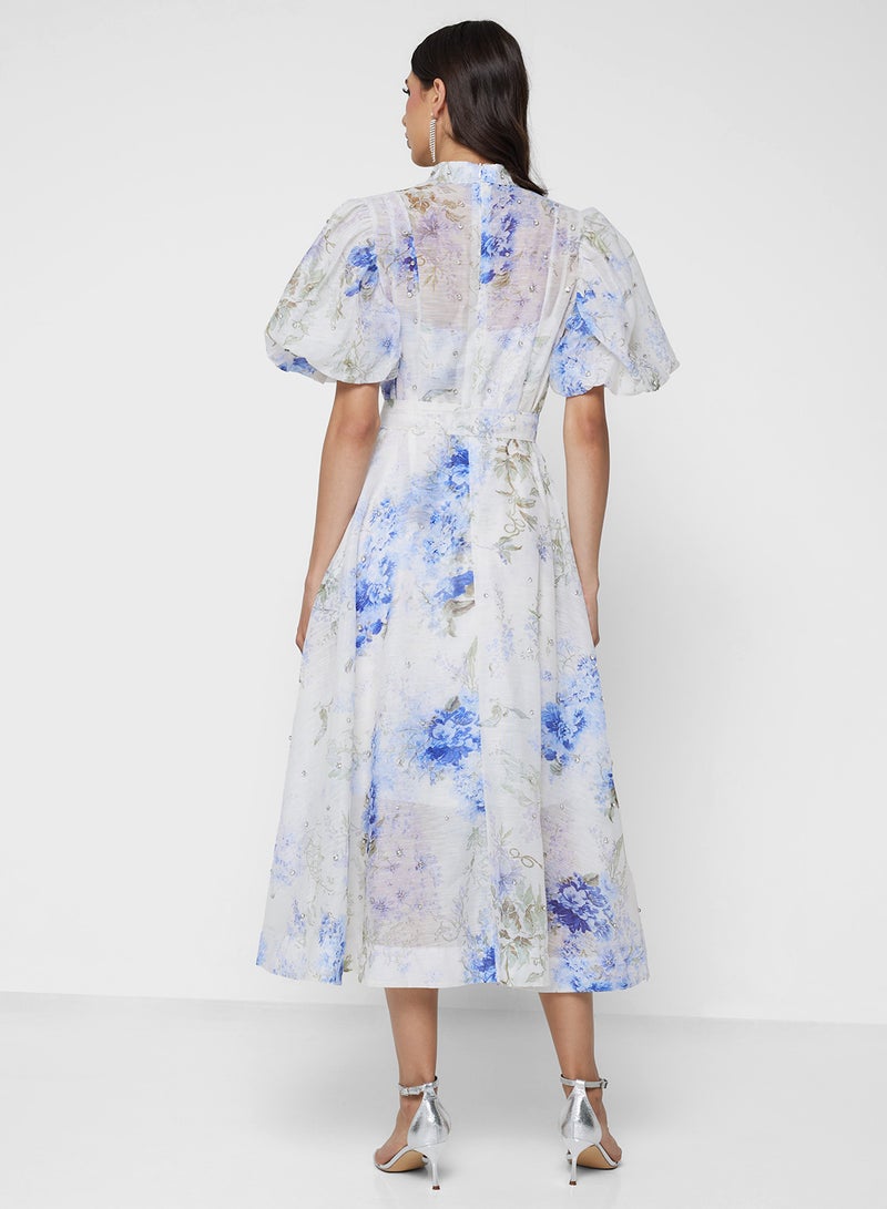 ELLA Floral Print Dress - Image 2