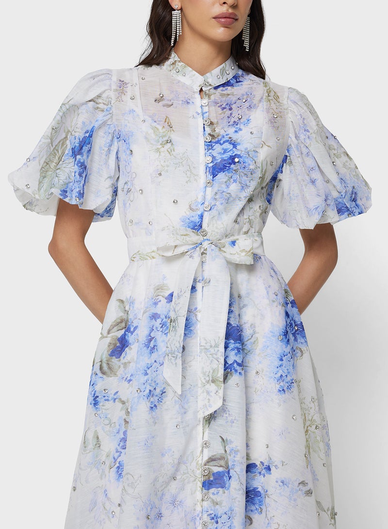 ELLA Floral Print Dress - Image 3