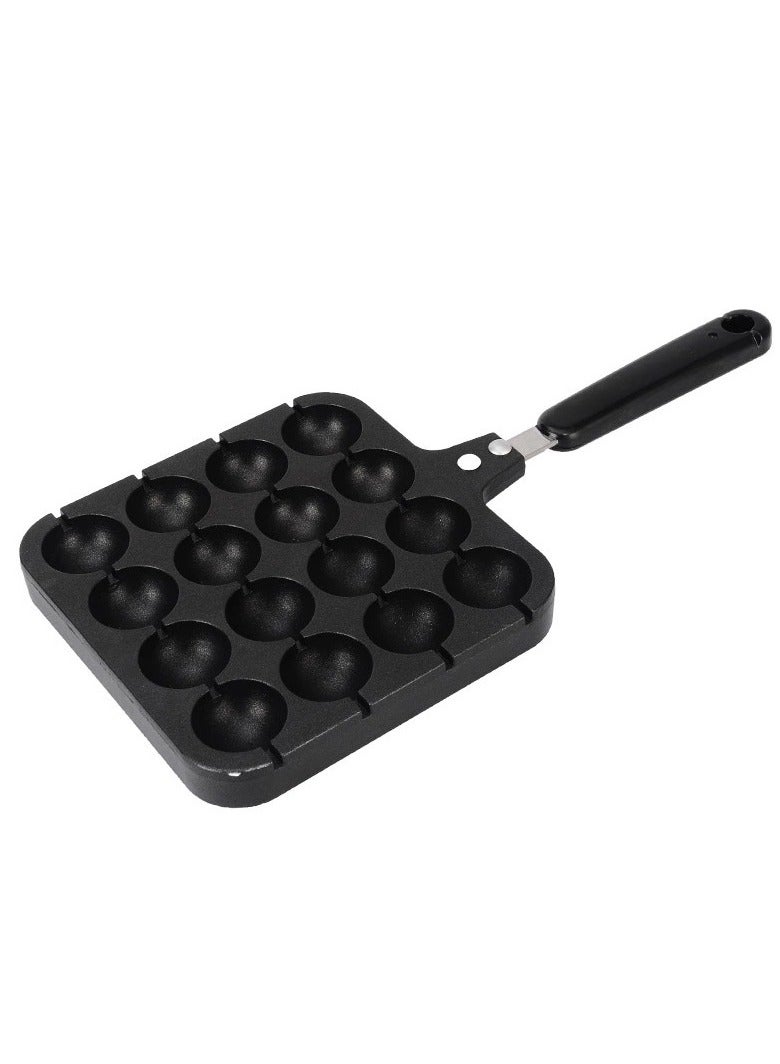 general 16 Hole Octopus Balls Grill Tray Home Aluminum Baking Tray Uncoated Non-Stick Pan Non-Stick Egg Waffle Mold - Image 1