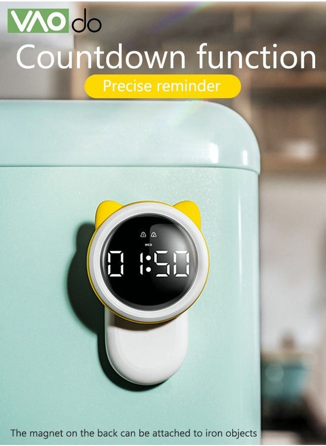 VAOdo - Multi Functional Smart Clock Soft Night Light Can Be Used As A Mobile Phone Rack With Magnetic Function To Sense The Clock - Image 1
