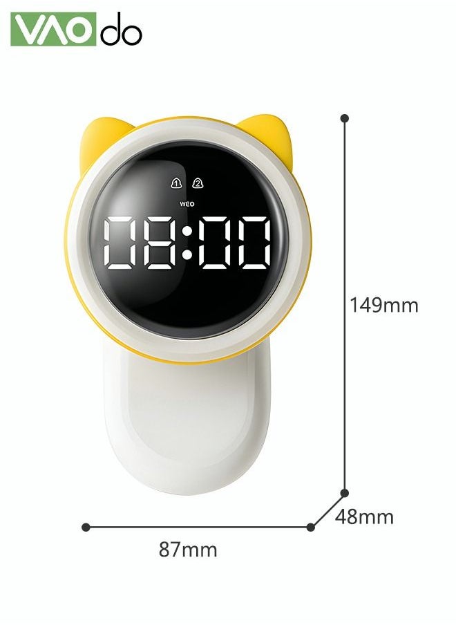 VAOdo - Multi Functional Smart Clock Soft Night Light Can Be Used As A Mobile Phone Rack With Magnetic Function To Sense The Clock - Image 1
