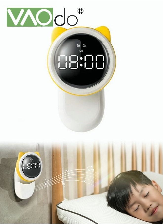 VAOdo - Multi Functional Smart Clock Soft Night Light Can Be Used As A Mobile Phone Rack With Magnetic Function To Sense The Clock - Image 1
