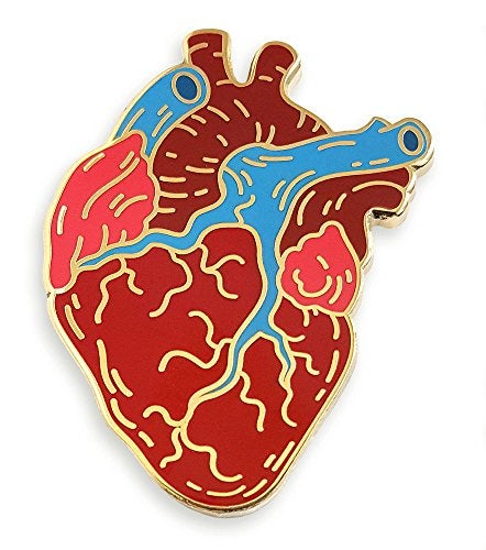 Pinsanity Anatomical Heart Enamel Lapel Pin - Image 5