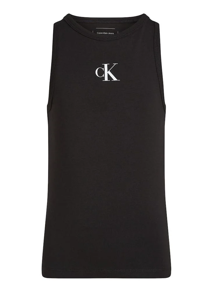 Calvin Klein Jeans Kids Logo Detail Tank Top