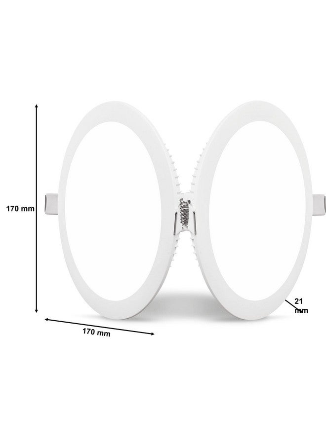 PHILIPS 15W Round AP Plus UltraGlow LED DL Recessed LED Panel Ceiling Light (Pack of 6,Warm White) - Image 3