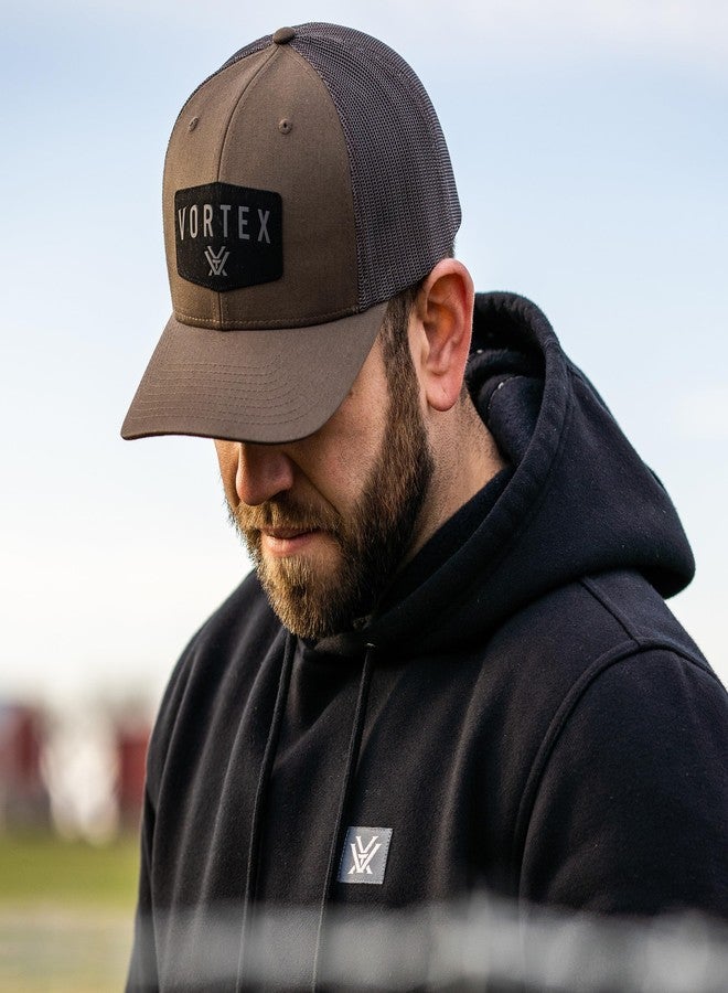 فورتكس قبعات Vortex Optics Red Alert Snap Back Caps - لون الشوكولاتة - Image 4