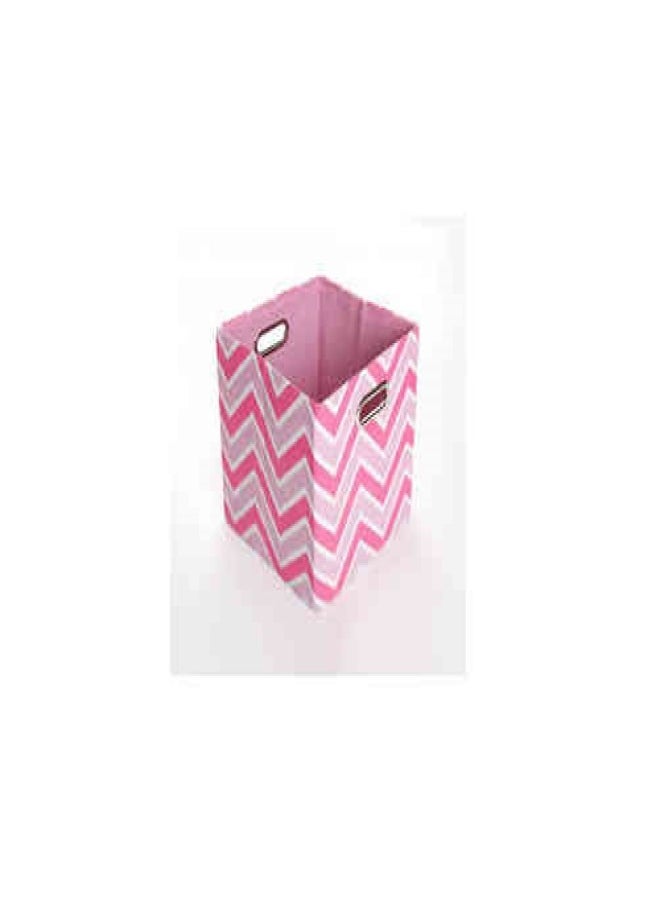 Babies R Us PINK CHEVRON CANVAS BIN 