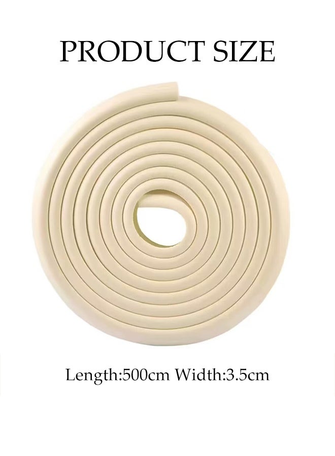 Furniture Corner & Edge Safety Bumpers,Table Edge Protectors for Baby,Fireplace Baby Proofing,Suitable for Coffee Table Desk Dresser Foam Corner Guard  to Cover Sharp Furniture and Table Edges (Beige)  - Image 2