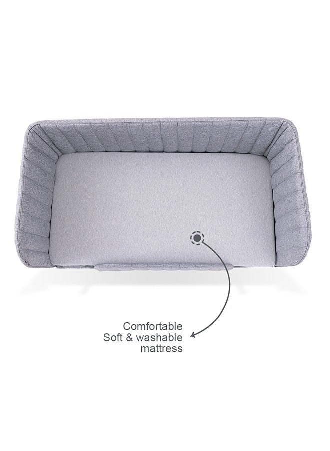 TEKNUM سرير جانبي متعدد الاستخدامات للأطفال من 0-4 سنوات وحزمة توسيع أريكة - رمادي - Image 2