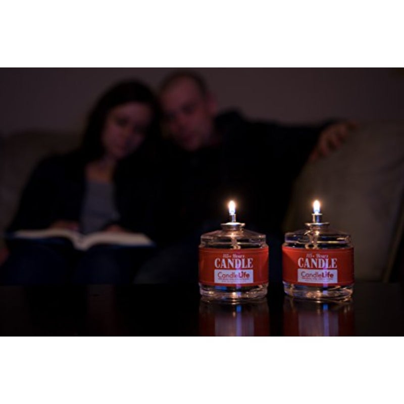 115-Hour Emergency Survival Candles - Long Burning, Unscented, Clean Burning Liquid Paraffin Set of 6 for Blackouts, Camping, Fishing and Survival - Image 5