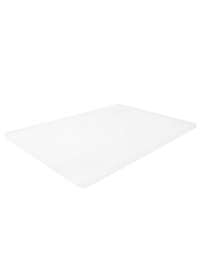 Thirteen Chefs Plastic Cutting Board - 18 x 12 x 0.5 Inch, Professional Grade HDPE, NSF Approved, Large Size and Dishwasher Safe - Image 1