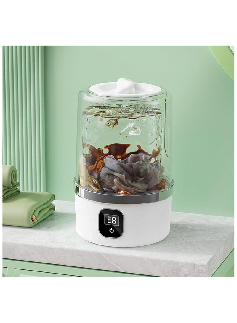 BlueFire BJ-667 Wireless Charging Mini Washing Machine | Portable Compact Laundry Cup with Digital Display | Cordless Rechargeable Washer for Underwear, Socks, Bras & Baby Clothes | Eco-Friendly & Travel-Friendly - Image 2