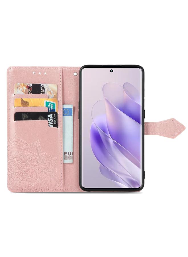 The Bros Phone Case For Infinix Zero 30 4G Mandala Flower Embossed Leather Phone Phone Case - Image 3