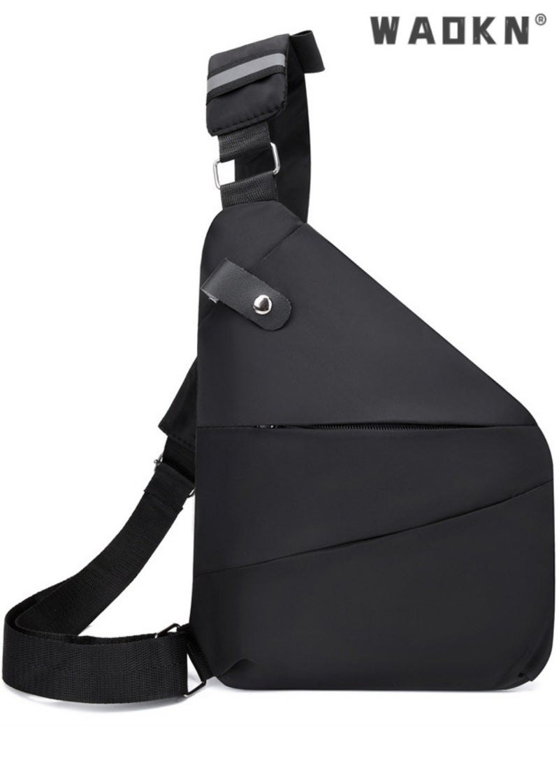 WAOKN Sling Bags Mens Lightweight Crossbody,Adjustable Straps Crossbody Bag,  Men Chest Bag Anti Theft Water-Resistant Crossbody Bag Classic Design Shoulder Bag, for Outdoor Activities Travel, Camping  - Image 4