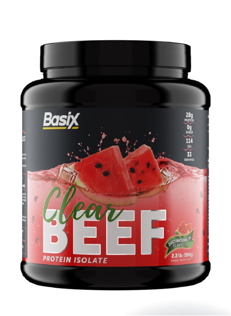 Basix Beef Protein Isolate Juicy Watermelon Flavour 2.2lb  - Image 1