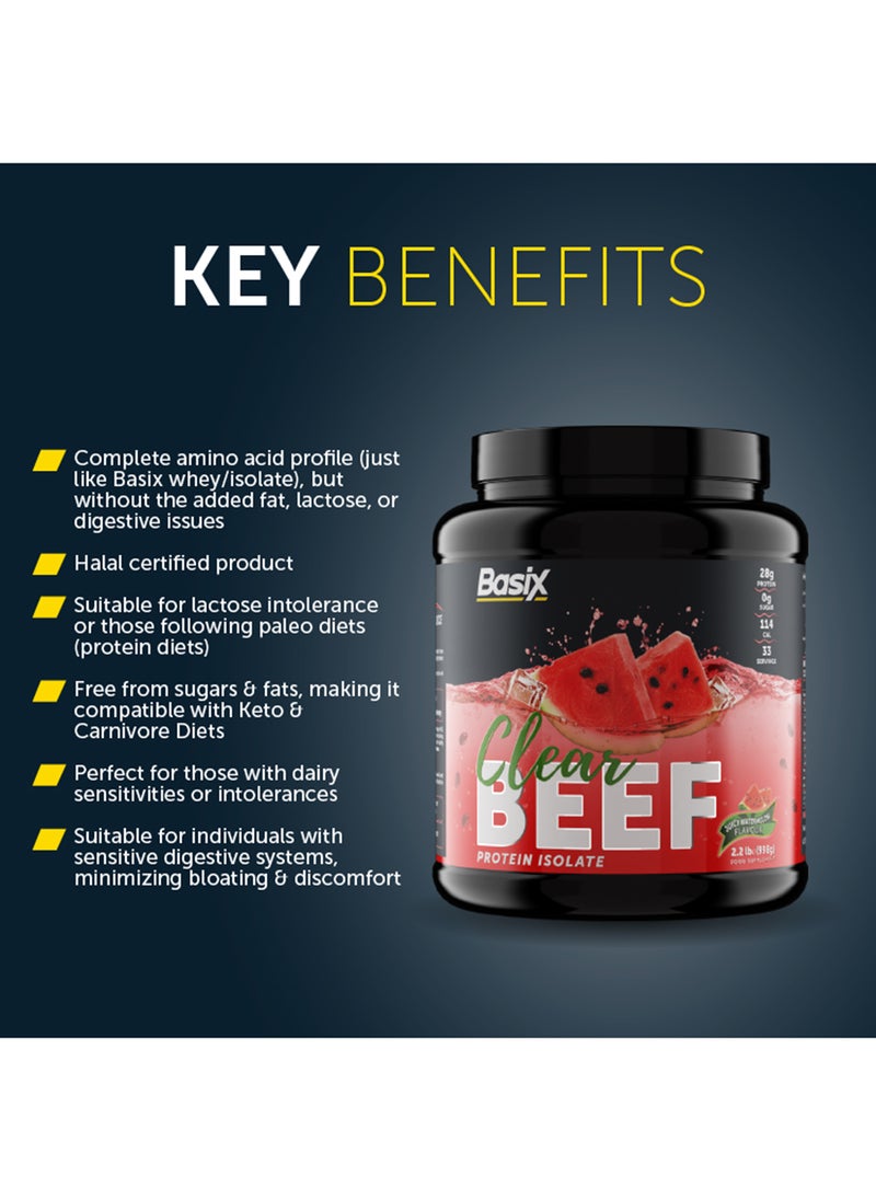 Basix Beef Protein Isolate Juicy Watermelon Flavour 2.2lb  - Image 4