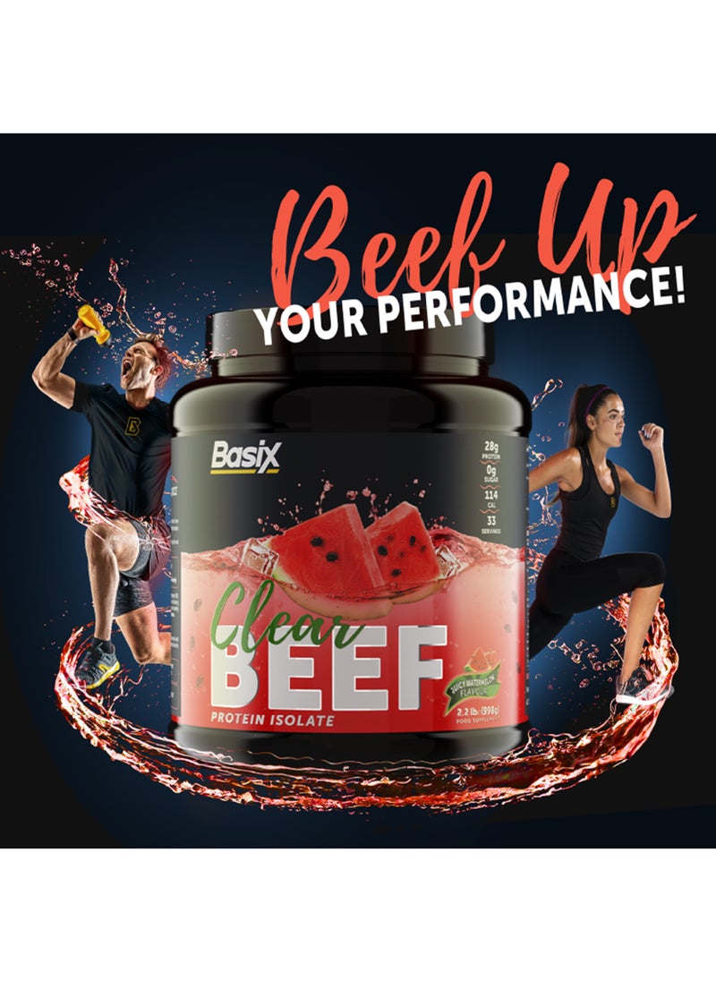 Basix - Beef Protein Isolate Juicy Watermelon Flavour 2.2lb - Image 1