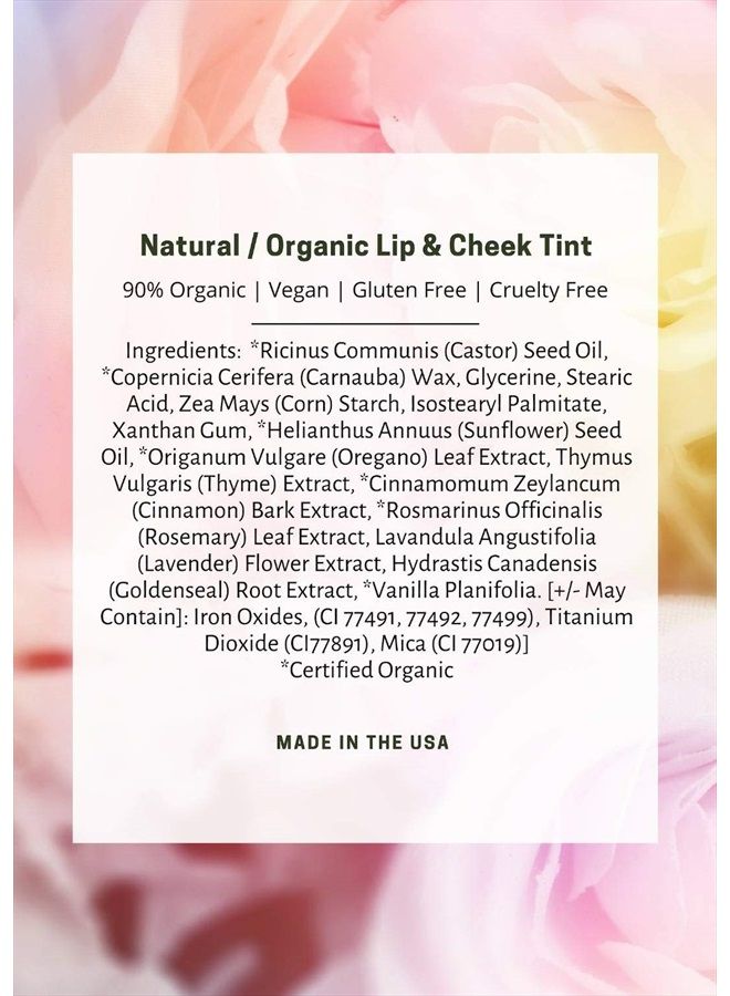 Mom's Secret Natural Organic Cream Blush Stick Cheek Tint, 100% Natural, Vegan, Gluten Free, Cruelty Free, Made in the USA, 0.18 oz. (Merlot) - Image 4