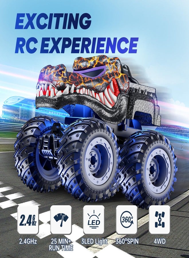 BAODLON CrocodileMonsterTruckToys Remote Control Monster Car, 2.4GHz RC Crocodile Monster Truck Toys for 3 4 5 6 7 8 Years Old Boys Kid - Image 2