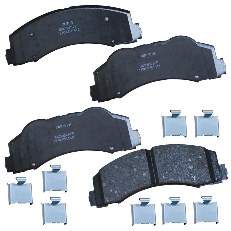 Bendix Premium SBC1770 Ceramic Front Brake Pads for Ford Expedition 2017-2010, F-150 2017-2010, Lobo 2020-2009, Lincoln Mark LT 2014-2010, Navigator 2017-2010 - Image 1