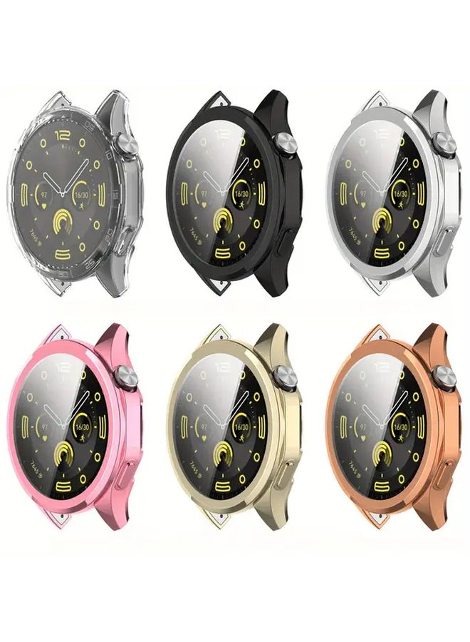 Huawei Watch GT4 46mm طلاء علبة أسود واقي شاشة كامل الغطاء حزام - Image 5