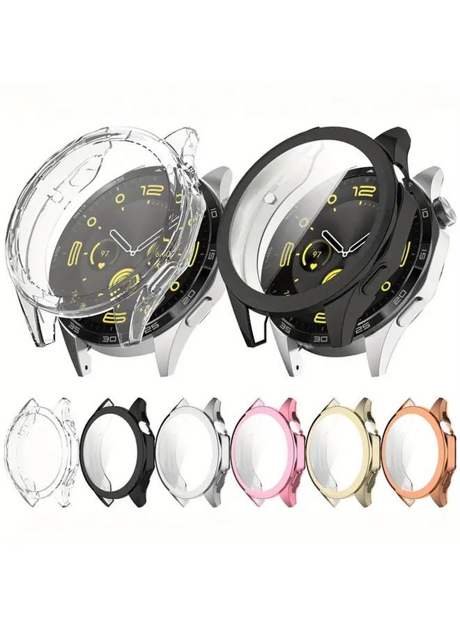 Huawei Watch GT4 46mm طلاء علبة أسود واقي شاشة كامل الغطاء حزام - Image 3