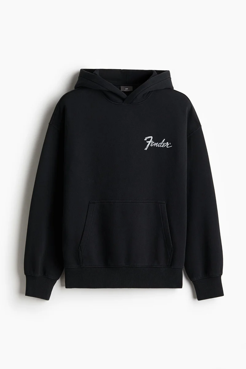 H&M Oversized Fit Printed Hoodie