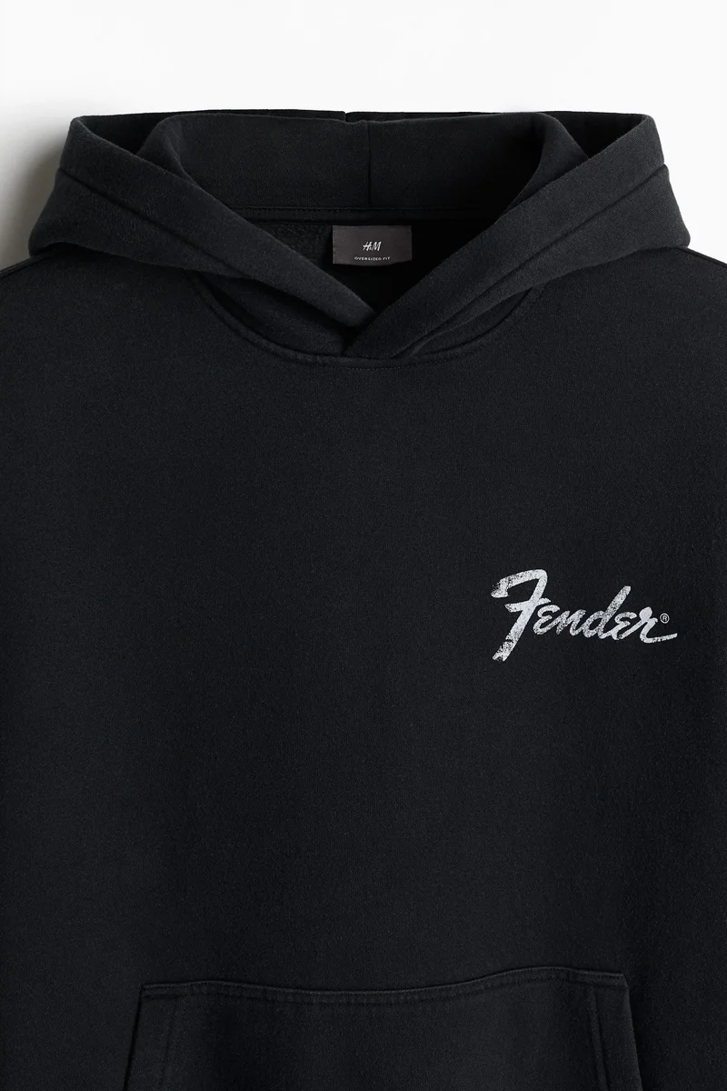 H&M Oversized Fit Printed Hoodie