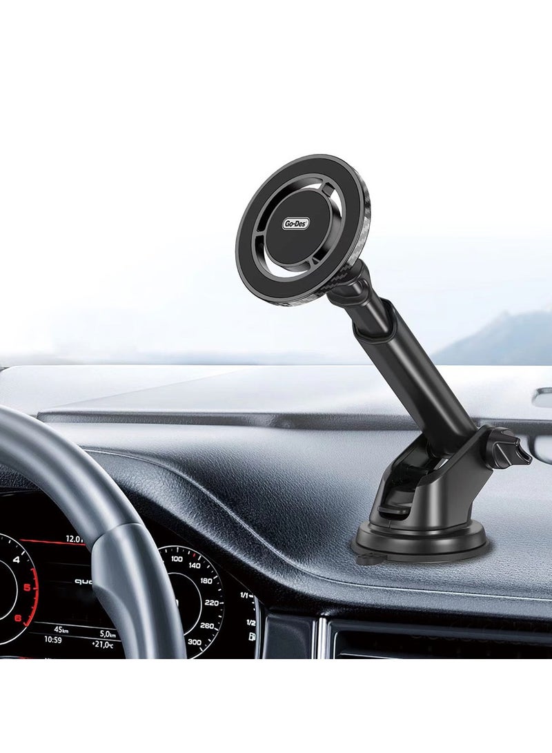 GO-DES Go Des HD938 Telescopic Design 360 Degree Rotatable Magnetic Car Phone Holder - Image 2