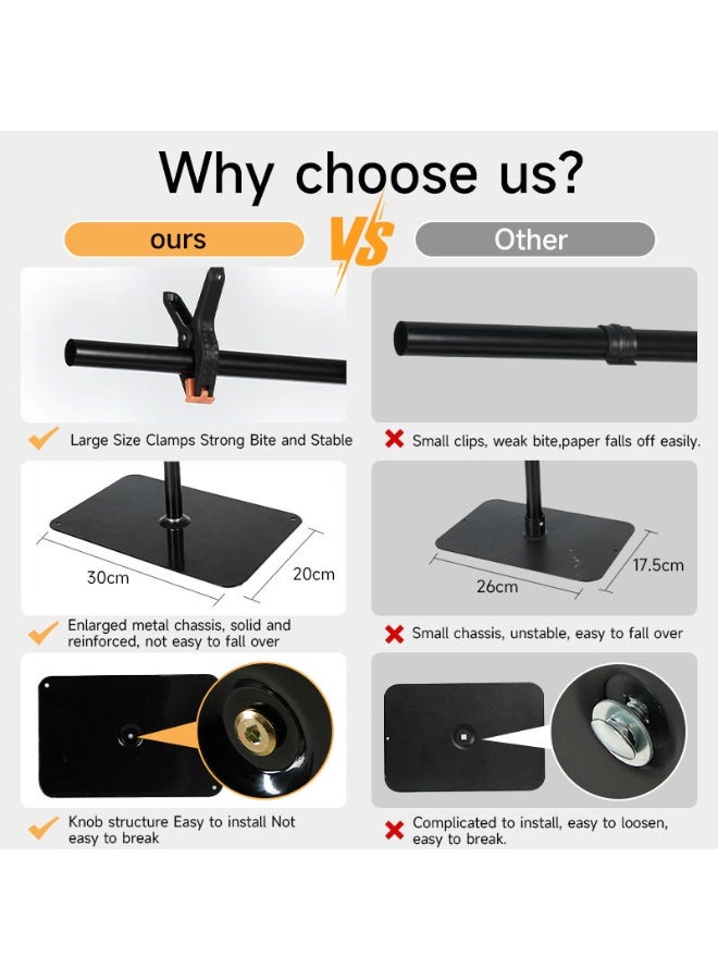 WALALLA 7PCS 14Patterns Photography Background Paper with Backdrop Stand, Double-Sided Small Product Food Photo Tabletop Photoshoot for Jewelry Cosmetics Makeup Props - Image 5