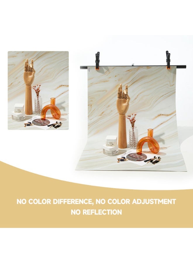 WALALLA 7PCS 14Patterns Photography Background Paper with Backdrop Stand, Double-Sided Small Product Food Photo Tabletop Photoshoot for Jewelry Cosmetics Makeup Props - Image 3