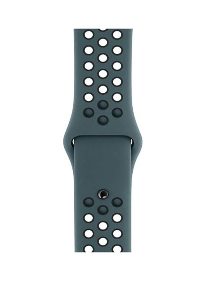 Replacement Strap Watchband For Apple Watch Series 7 45mm / 6 / SE / 5 / 4 44mm / 3 / 2 / 1 42mm Teal/Black - Image 2