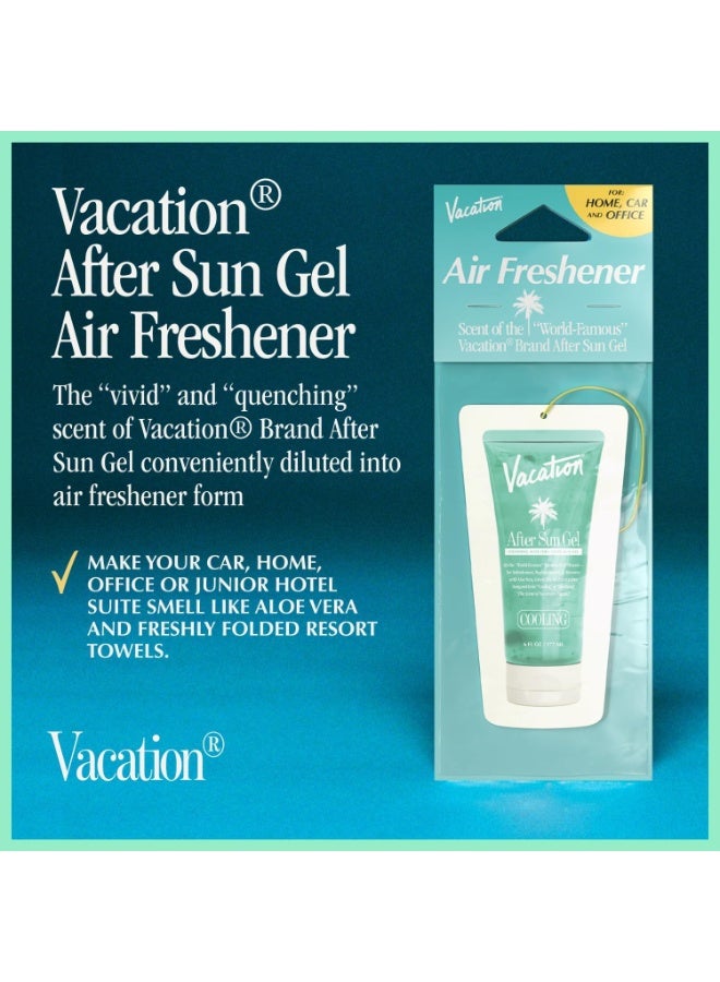 Vacation After Sun Gel Hanging Air Freshener, World Famous Signature Scent, Deodorizer for Car, Home & Office (Pack of 3) - Image 2