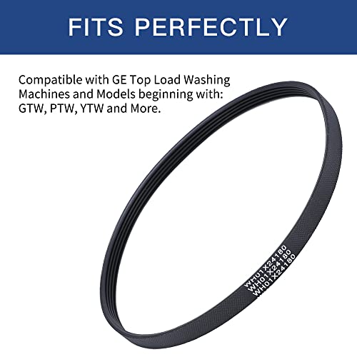 Reyhoar WH01X24180 Washer Drive Belt, Compatible with GE Clothes Washing Machine, Replaces AP6024314, PS11736832, 4455970 - Image 2