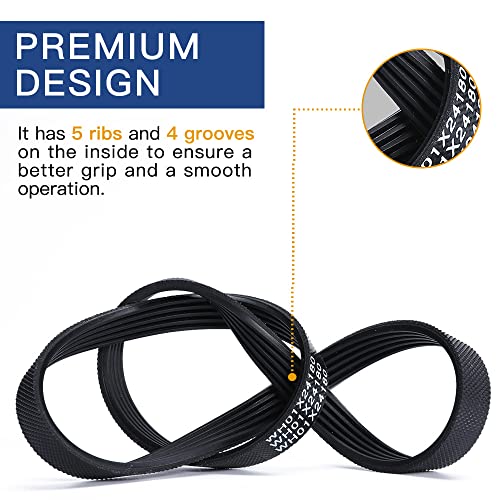 Reyhoar WH01X24180 Washer Drive Belt, Compatible with GE Clothes Washing Machine, Replaces AP6024314, PS11736832, 4455970 - Image 3
