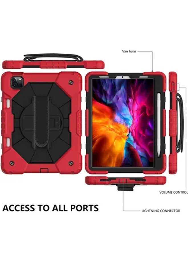 Captaintech Protective Case Cover For Apple iPad Air4/Air5 10.9 inch (2020/2022)and iPad Pro 11 2018/2020/2021 Generations,Rugged Heavy Duty Shockproof Rotatable Kickstand with Pencil Holder - Image 4