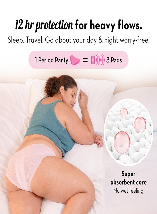 Plush Comfort High Waist Disposable Period Panty for Women, 5 Pcs XL/XXL (85-130 cm) | Anti-Bacterial | Non-Bulky Snug Fit | 12-Hour Protection | 360° Coverage | Rash-Free | Ideal for Overnight Use - Image 2