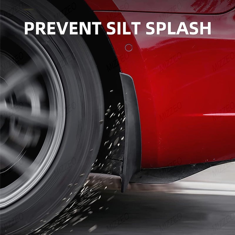 MIZZEO Front and Rear Plastic Mud Flap Splash Guards, Durable and Easy Installation, Compatible with Tata Nexon (2023) Facelift - Image 5