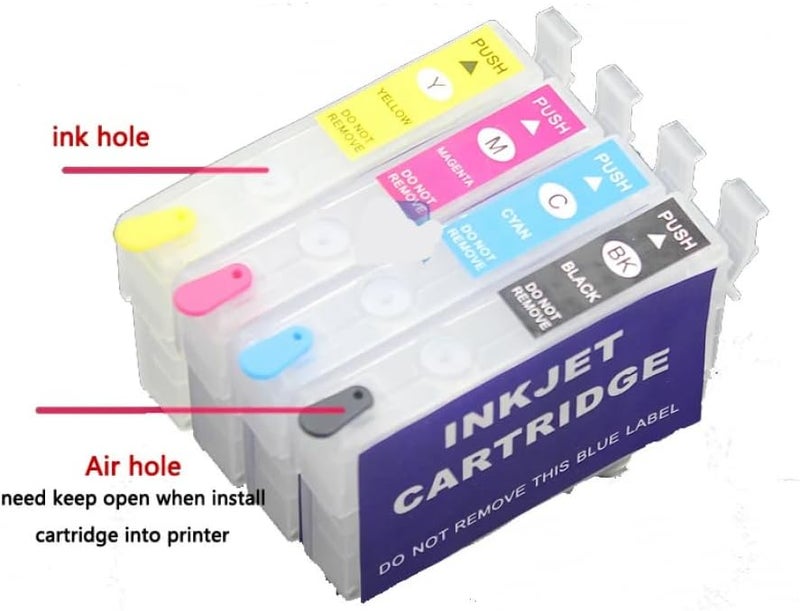 خرطوشة حبر قابلة لإعادة التعبئة مع شريحة إعادة الضبط متوافقة مع طابعات XP 103 و203 و207 و303 و306 و33 و406 - Image 3