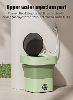 APEX Mini Folding Washing Machine, 8L Portable Washing Machine with Drain Basket, for Apartment, Travel, Underwear, Personal, Kids  - Image 5