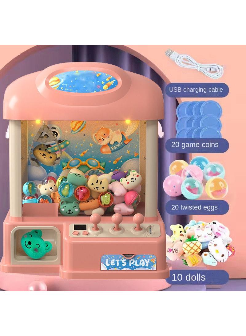 Y&D Children's Twist Egg Coin Clip Doll Machine Toy - Image 1