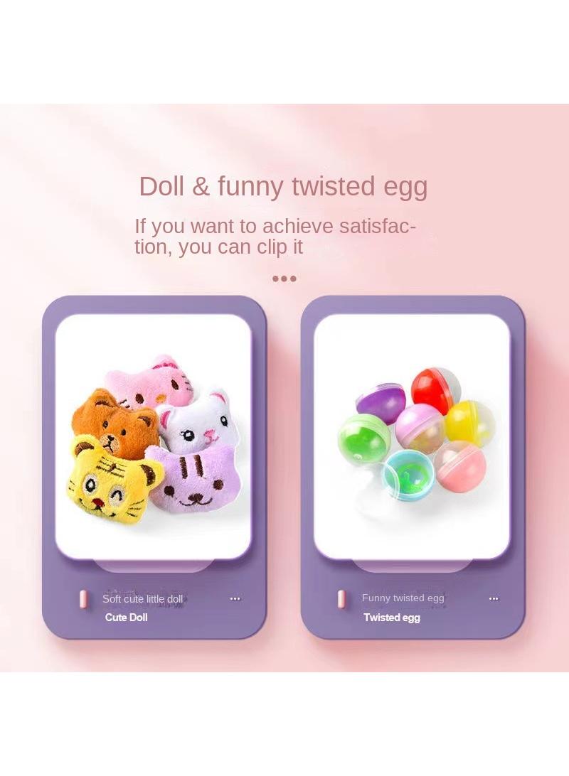 Y&D Children's Twist Egg Coin Clip Doll Machine Toy - Image 4
