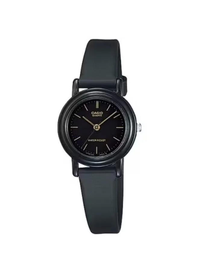 CASIO Women's Analog Display Watch With Black Leather Strap - LQ-139AMV-1E