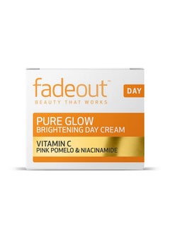 FADE OUT Pure Glow Brightening Day Cream With Vitamin C, Pink Pomelo And Niacinamide | Face Cream | Moisturizer 50Ml  - Image 1